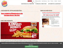 Tablet Screenshot of burgerking-luebeck.de